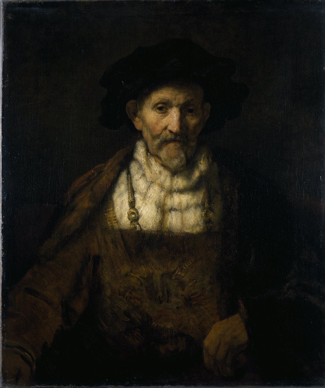 Egy öregember fantáziadús jelmezben (olaj, vászon) alkotó: Rembrandt Harmensz. van Rijn