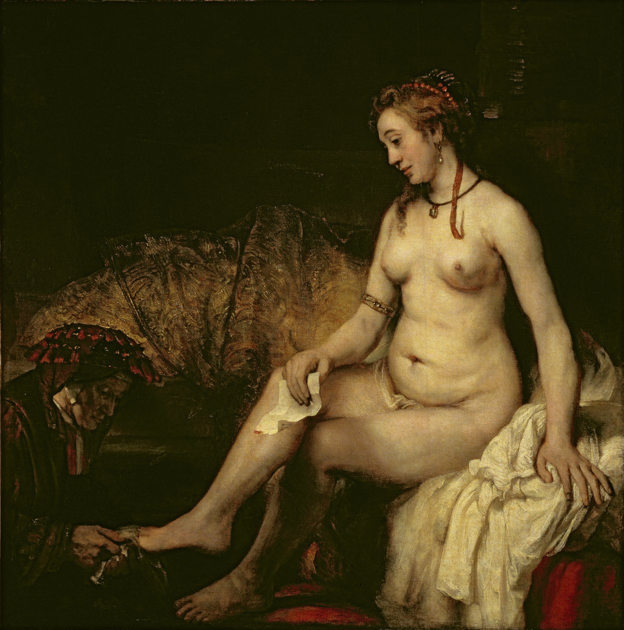 Bathsheba fürdés alkotó: Rembrandt van Rijn