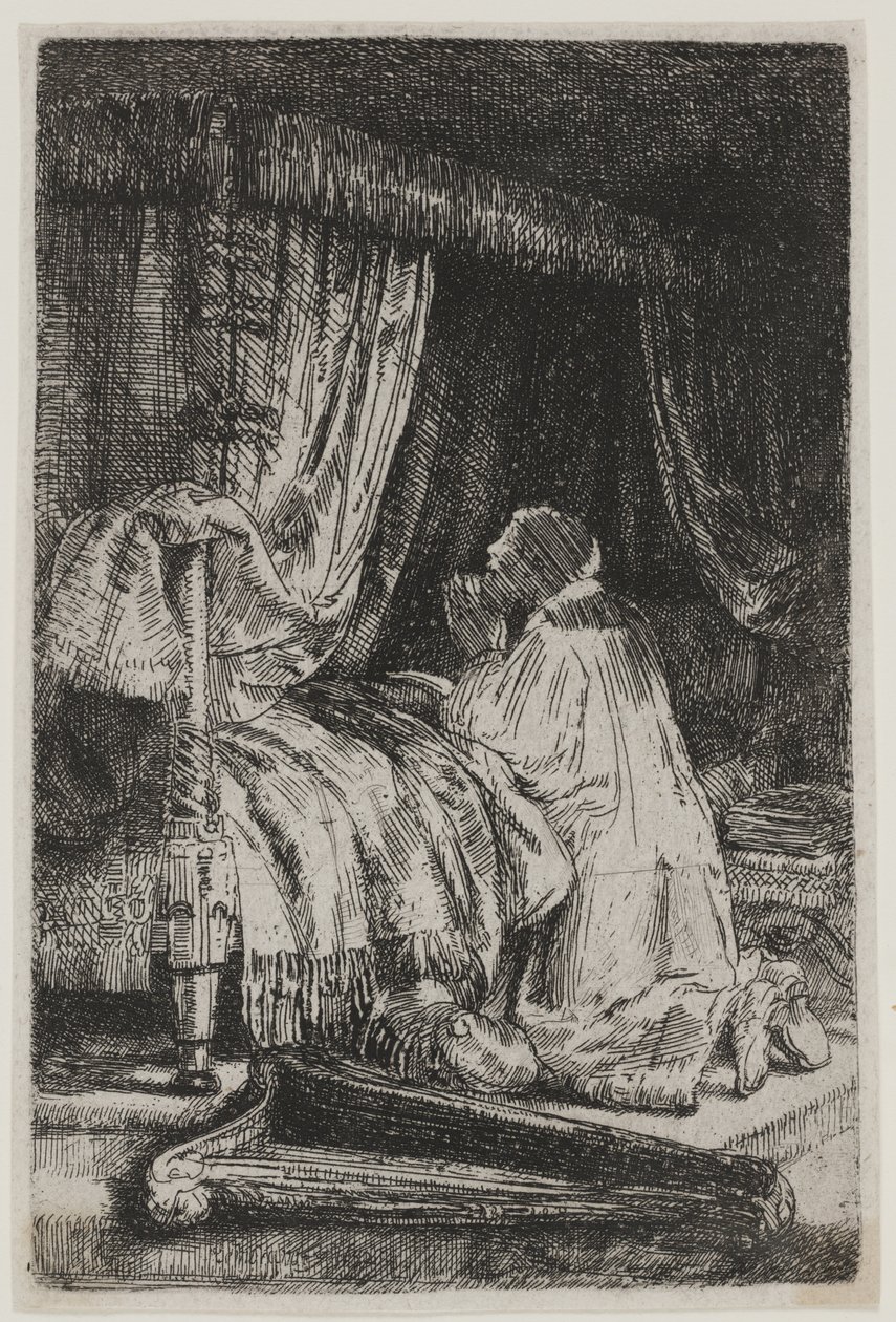 Dávid az imában alkotó: Rembrandt van Rijn