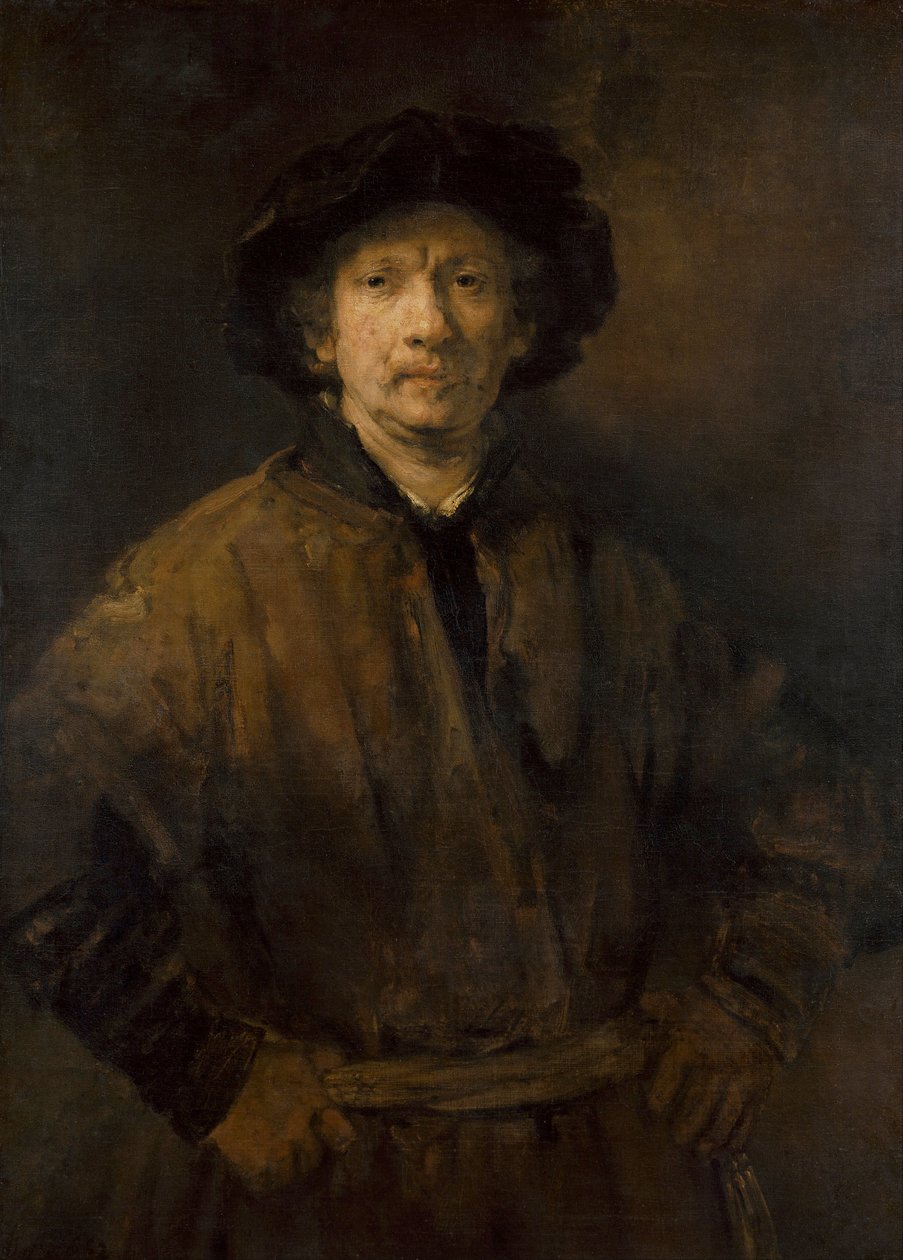 ""Grand autoportré"" (nagy önarckép) Peinture de Rembrandt van Rhijn (1606-1669) 1652 Művészettörténeti Múzeum, Vienne alkotó: Rembrandt van Rijn
