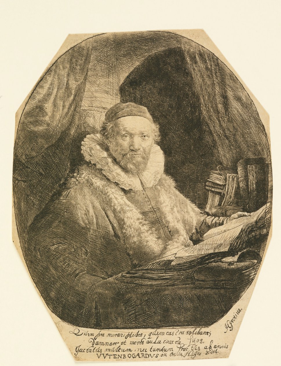 Jan Uytenbogaert, prédikátor alkotó: Rembrandt van Rijn