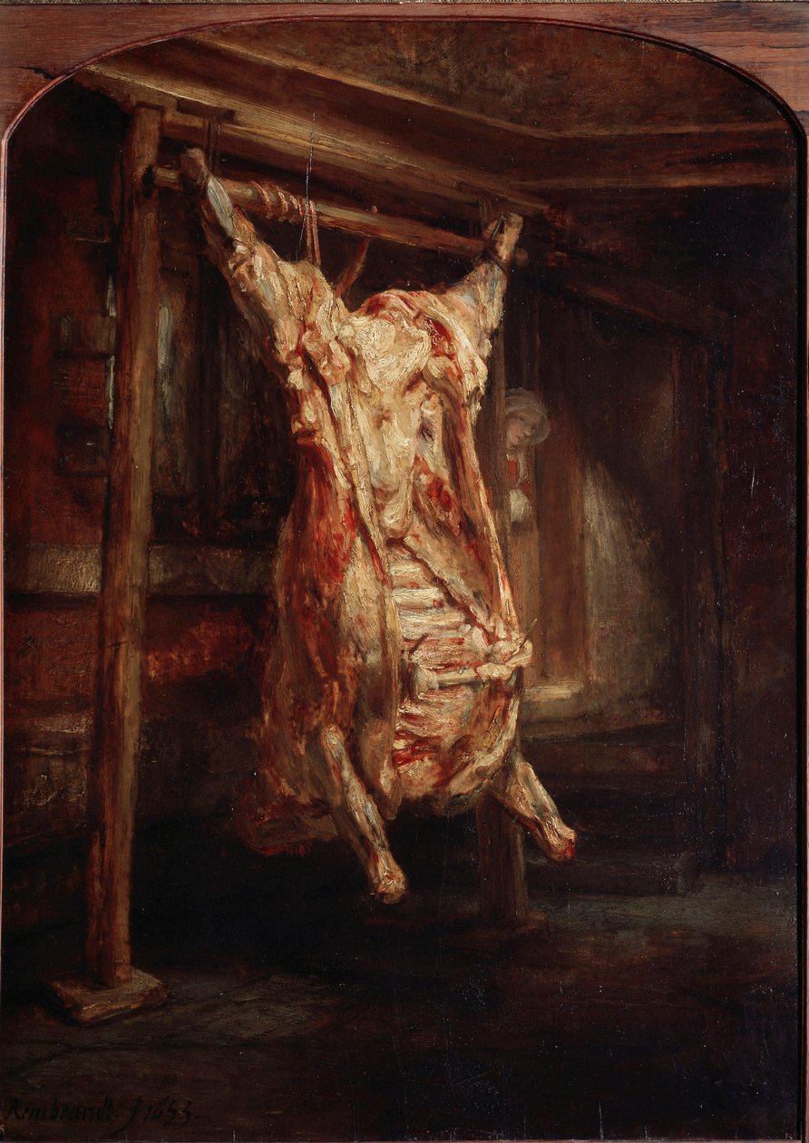 Le boeuf barche Rembrandt Harmenszoon van Rijn festménye (1606-1669) 1655 Dim. 94x59 cm Párizs, Musée du Louvre alkotó: Rembrandt van Rijn