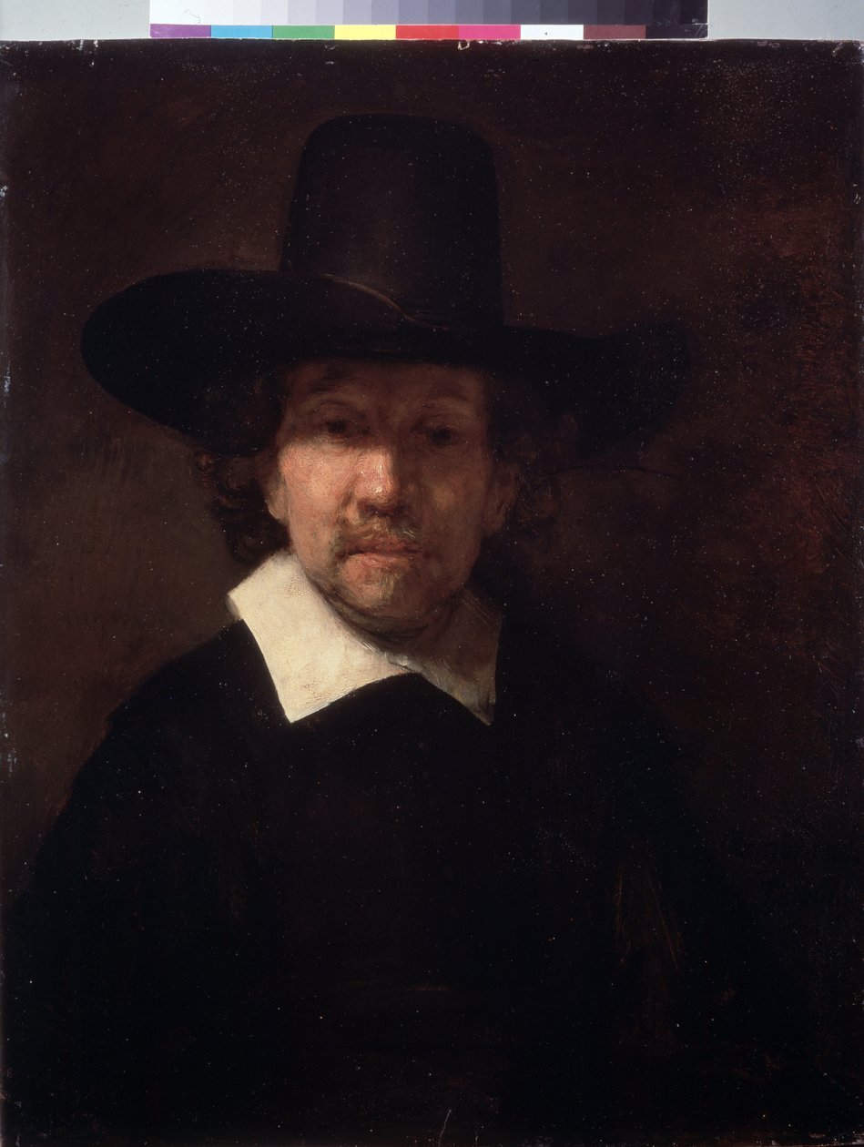 ""Jeremias de Dekker (vagy Decker) holland költő portréja (1610-1666 körül)" (Jeremias de Decker költő portréja) Harmenszoon van Rijn dit Rembrandt festménye (1606-1669) 1666 Méret: 71x56 cm Múzeum az „Ermitázs, Szentpétervár alkotó: Rembrandt Harmensz. van Rijn