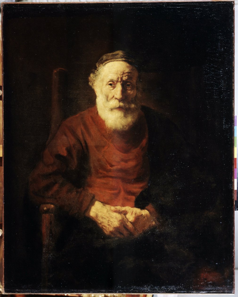 Portré egy öregember vörösben. Harmenszoon van Rijn, Rembrandt festménye (1606-1669) alkotó: Rembrandt Harmensz. van Rijn