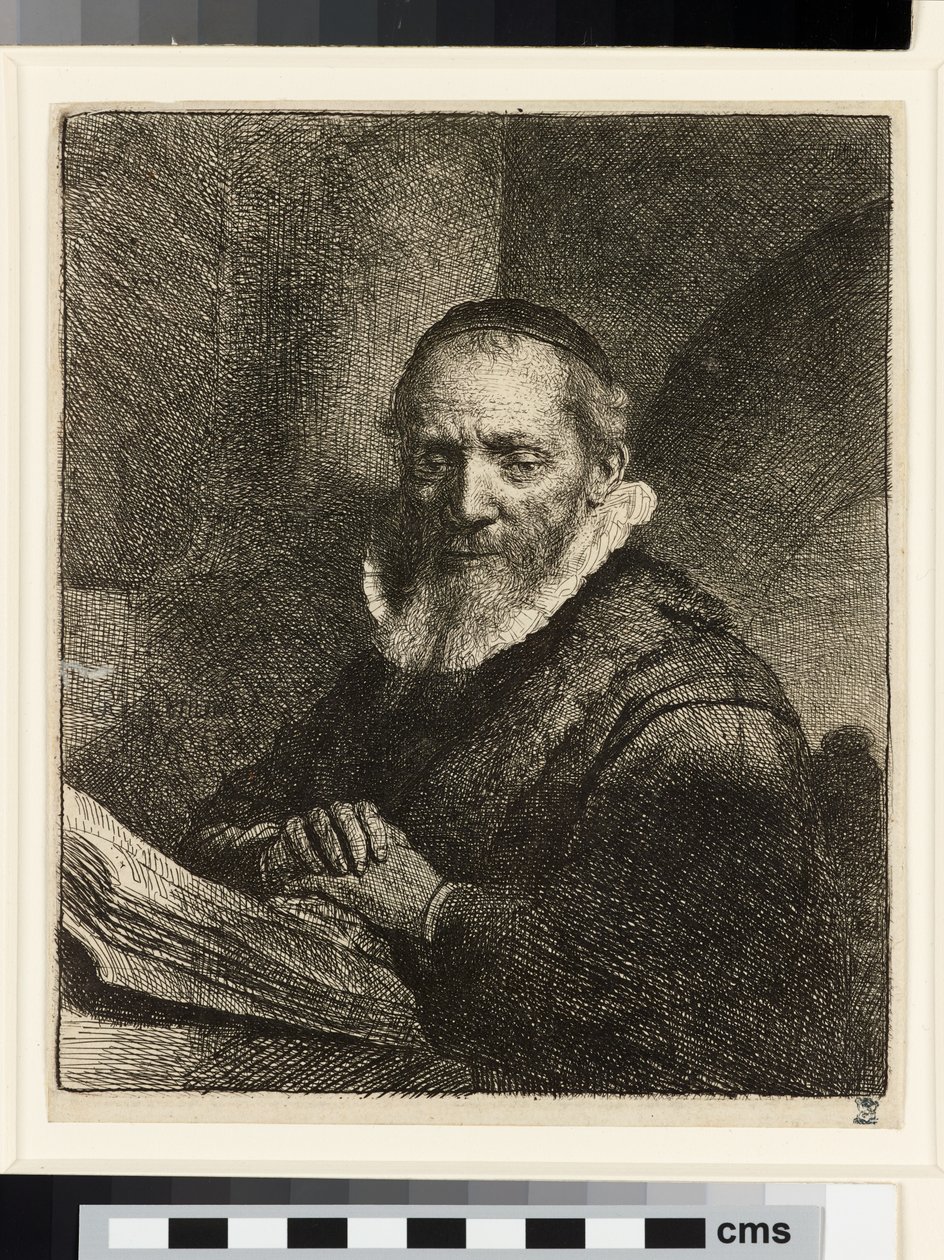 Jan Cornelis Sylvius prédikátor portréja alkotó: Rembrandt van Rijn