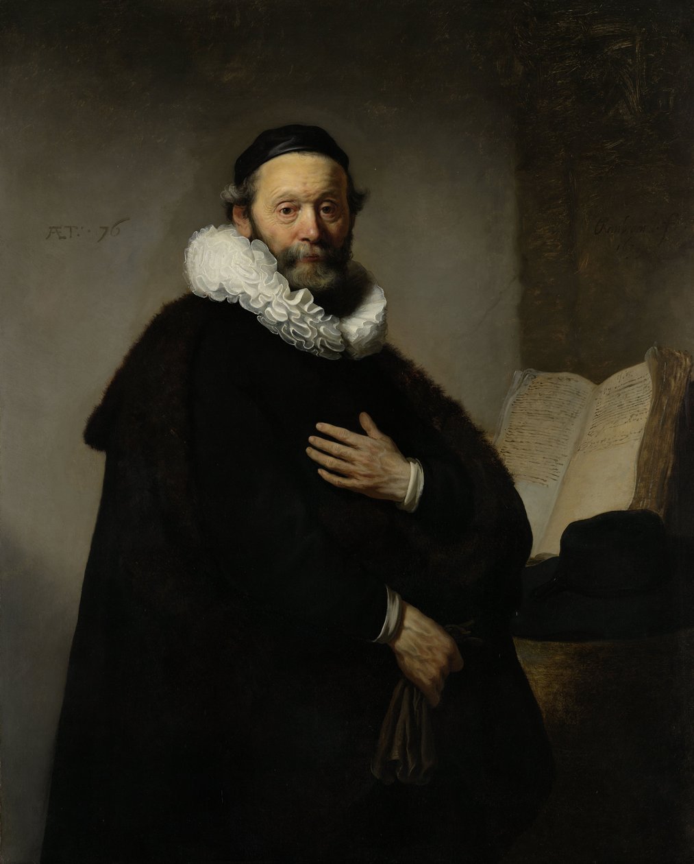 Johannes Wtenbogaert portréja alkotó: Rembrandt van Rijn