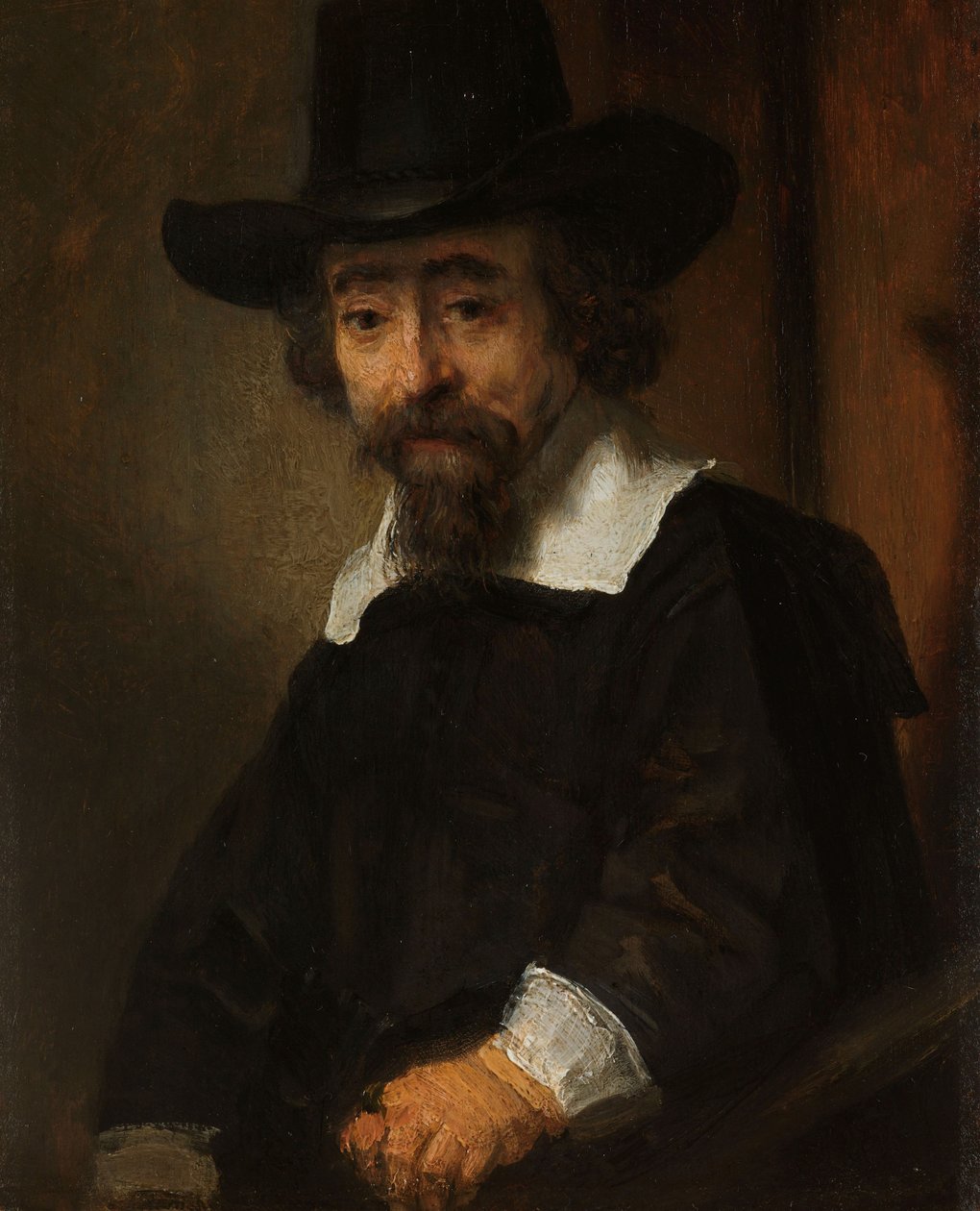 Egy férfi portréja, akiről azt gondolják, hogy Dr. Ephraïm Bueno alkotó: Rembrandt van Rijn