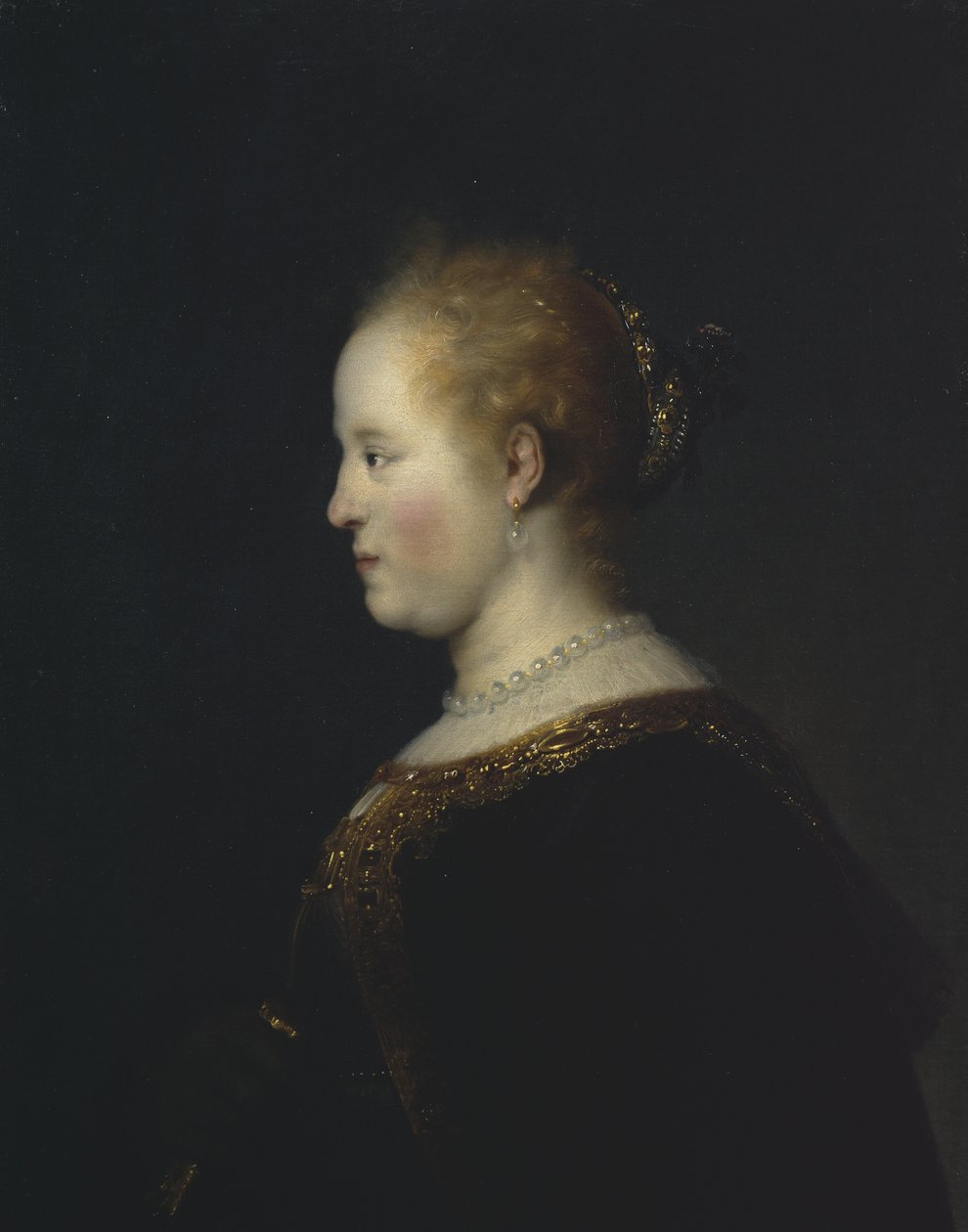 Fiatal nő portréja, 1632 után alkotó: Rembrandt van Rijn