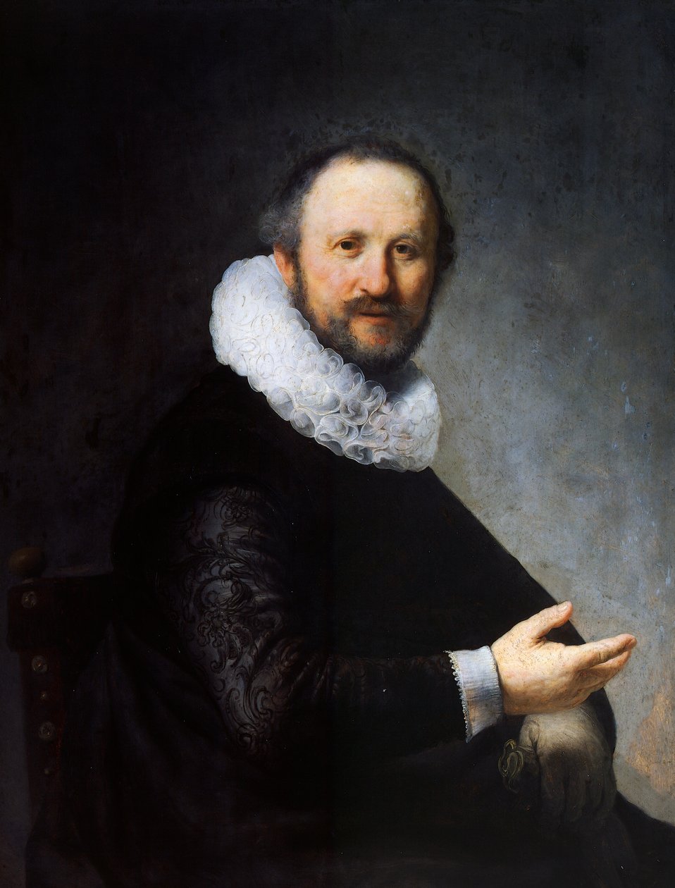 Egy ülő férfi portréja alkotó: Rembrandt Harmensz. van Rijn