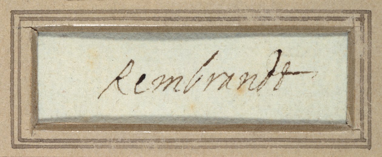 „Rembrandt” (tinta a papíron) alkotó: Rembrandt Harmensz. van Rijn