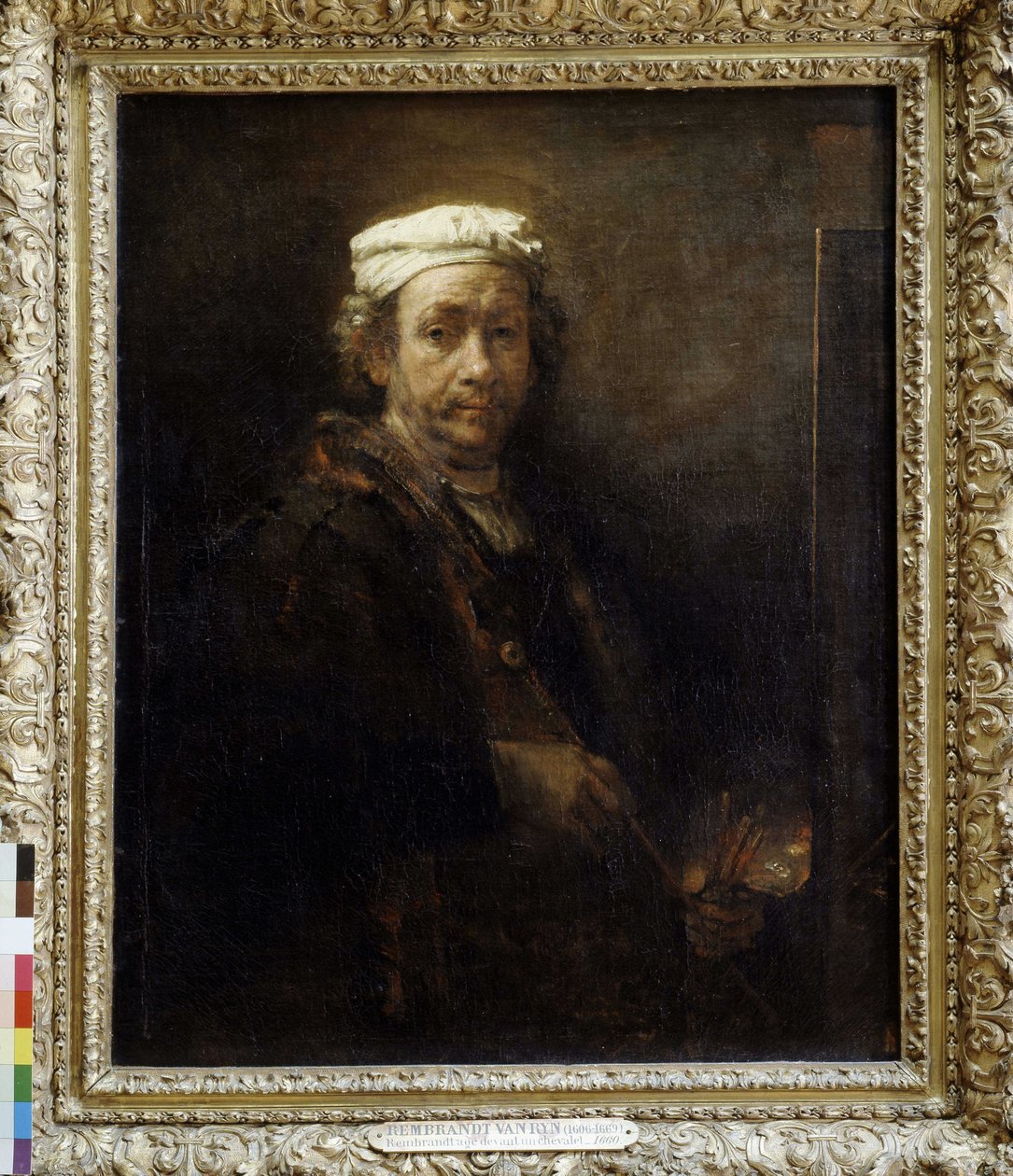 Rembrandt festőállvány előtt öregedett (1660). alkotó: Rembrandt van Rijn