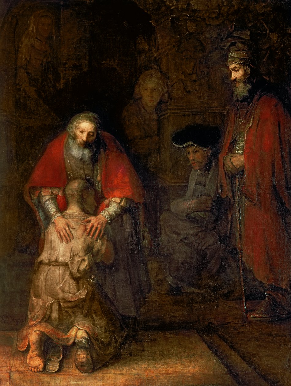 A tékozló fiú visszatérése, 1668-1669 körül (olaj, vászon) alkotó: Rembrandt van Rijn