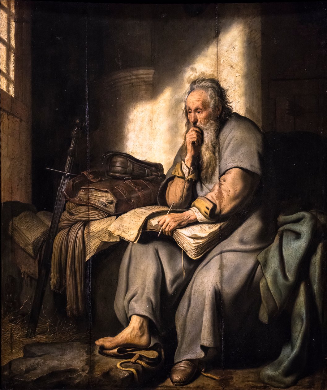 Szent Pál a börtönben alkotó: Rembrandt Harmensz. van Rijn