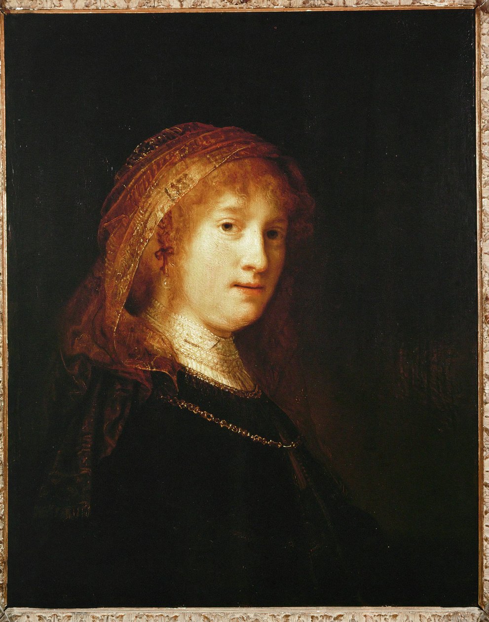 Saskia fátyollal (festmény vászonra) alkotó: Rembrandt Harmensz. van Rijn