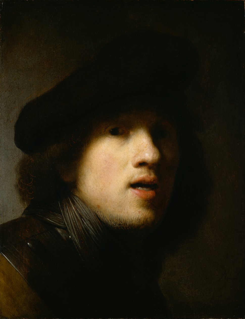 Önarckép, 1629 körül (olaj, fa) alkotó: Rembrandt Harmensz. van Rijn