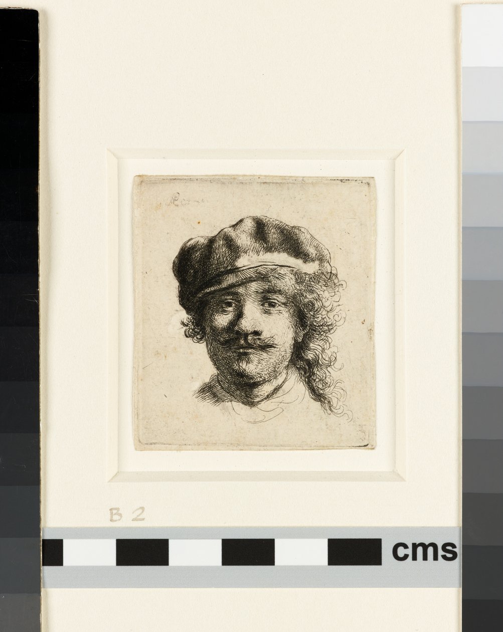 Önarckép puha sapkával, 1634 körül (rézkarc) alkotó: Rembrandt van Rijn