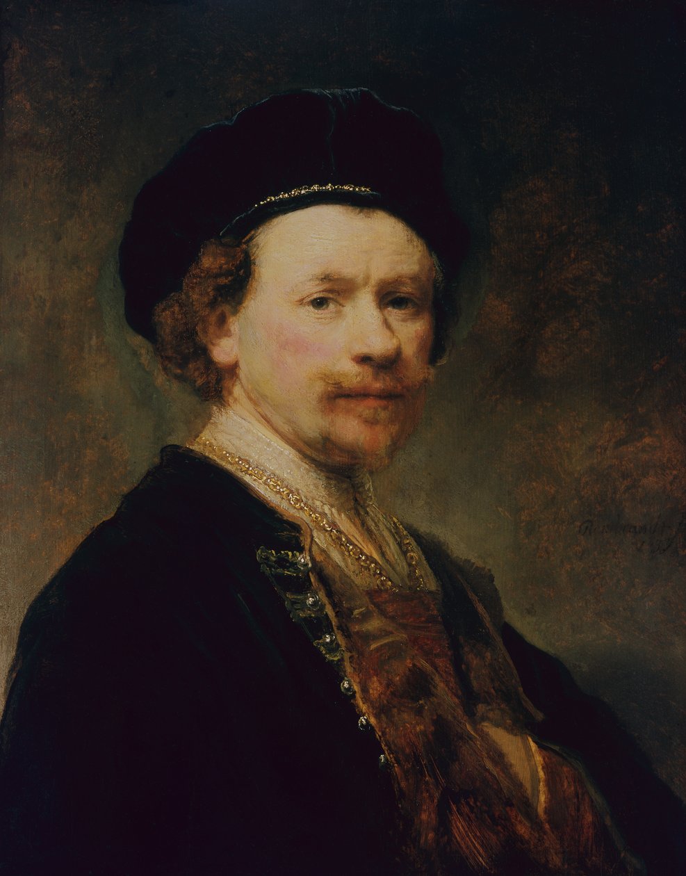 Önarckép, c.1636-8 (olaj, panel) alkotó: Rembrandt Harmensz. van Rijn