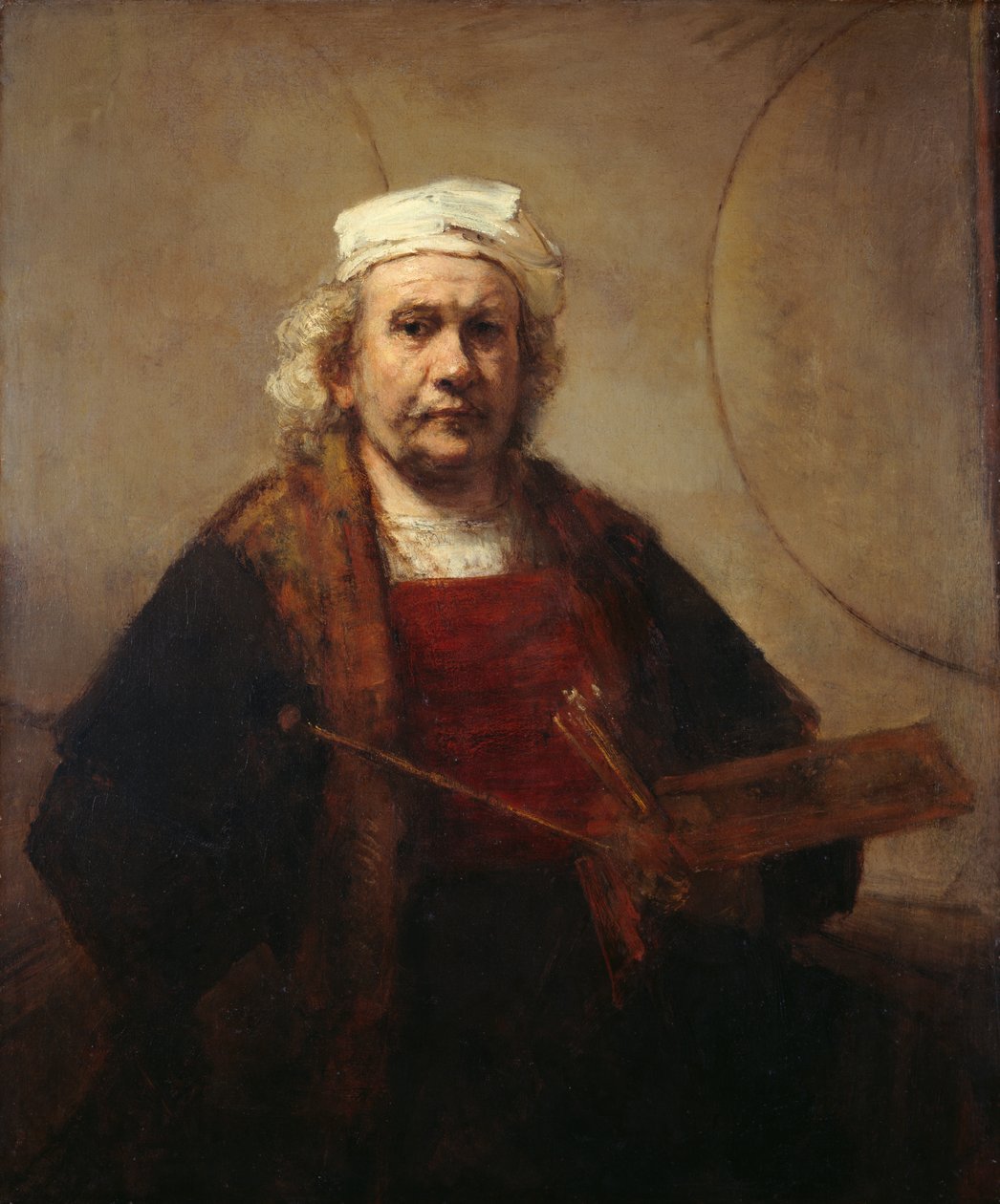 Önarckép, 1665 körül (olaj, vászon) alkotó: Rembrandt Harmensz. van Rijn