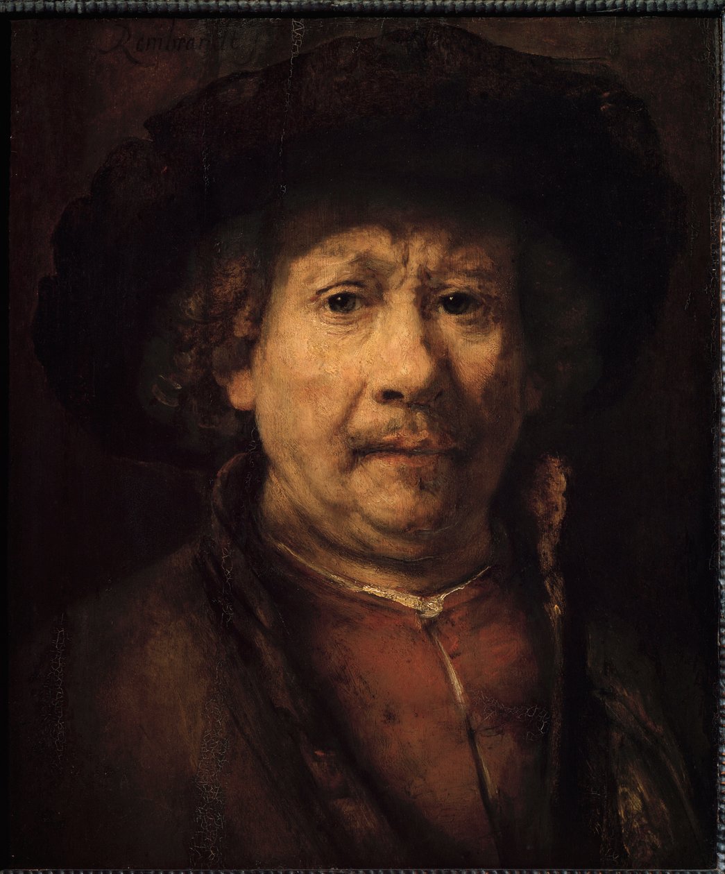 Kis önarckép (Festmény, 1666 körül) alkotó: Rembrandt van Rijn