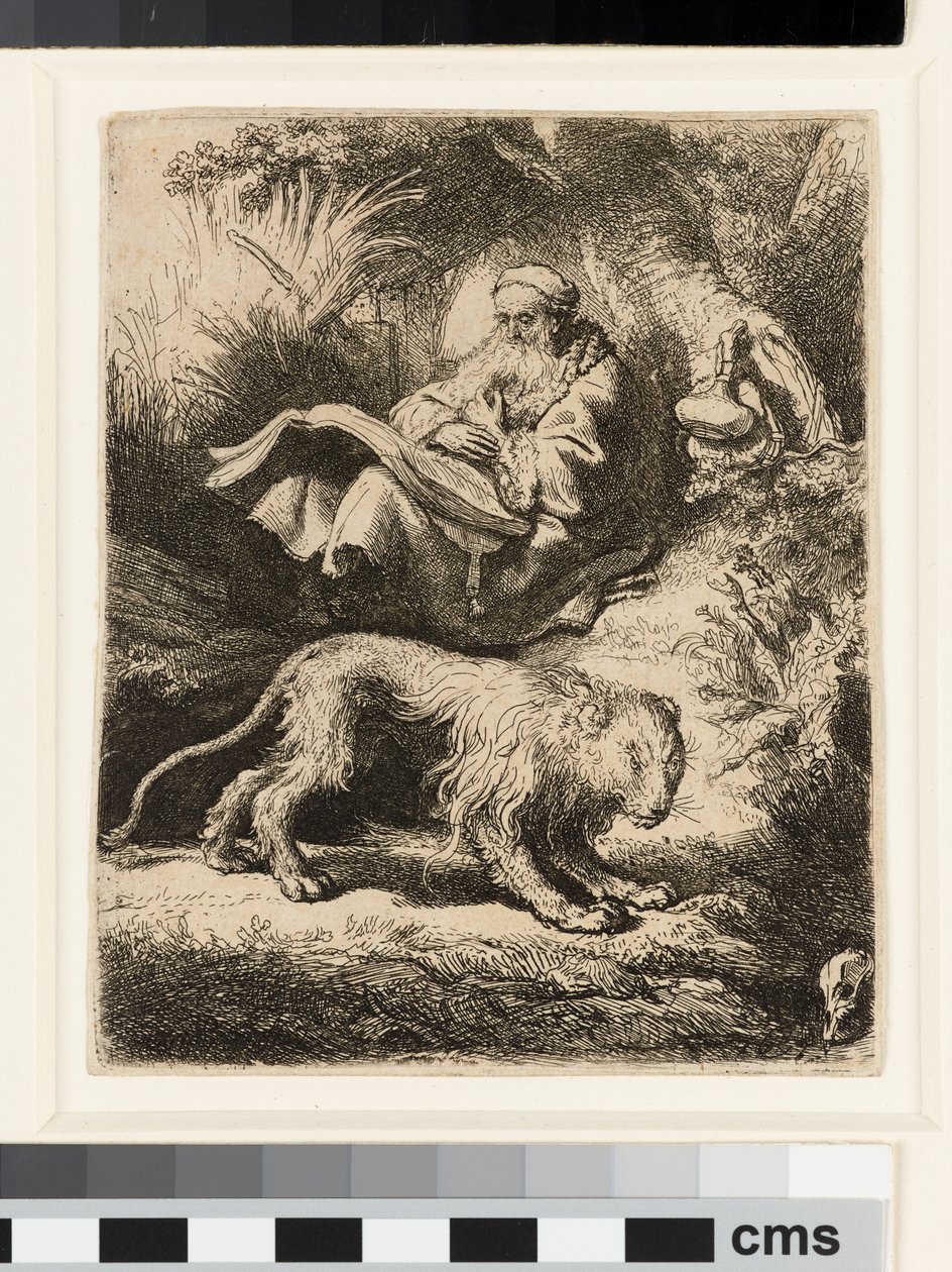 Szent Jeromos Reading alkotó: Rembrandt van Rijn