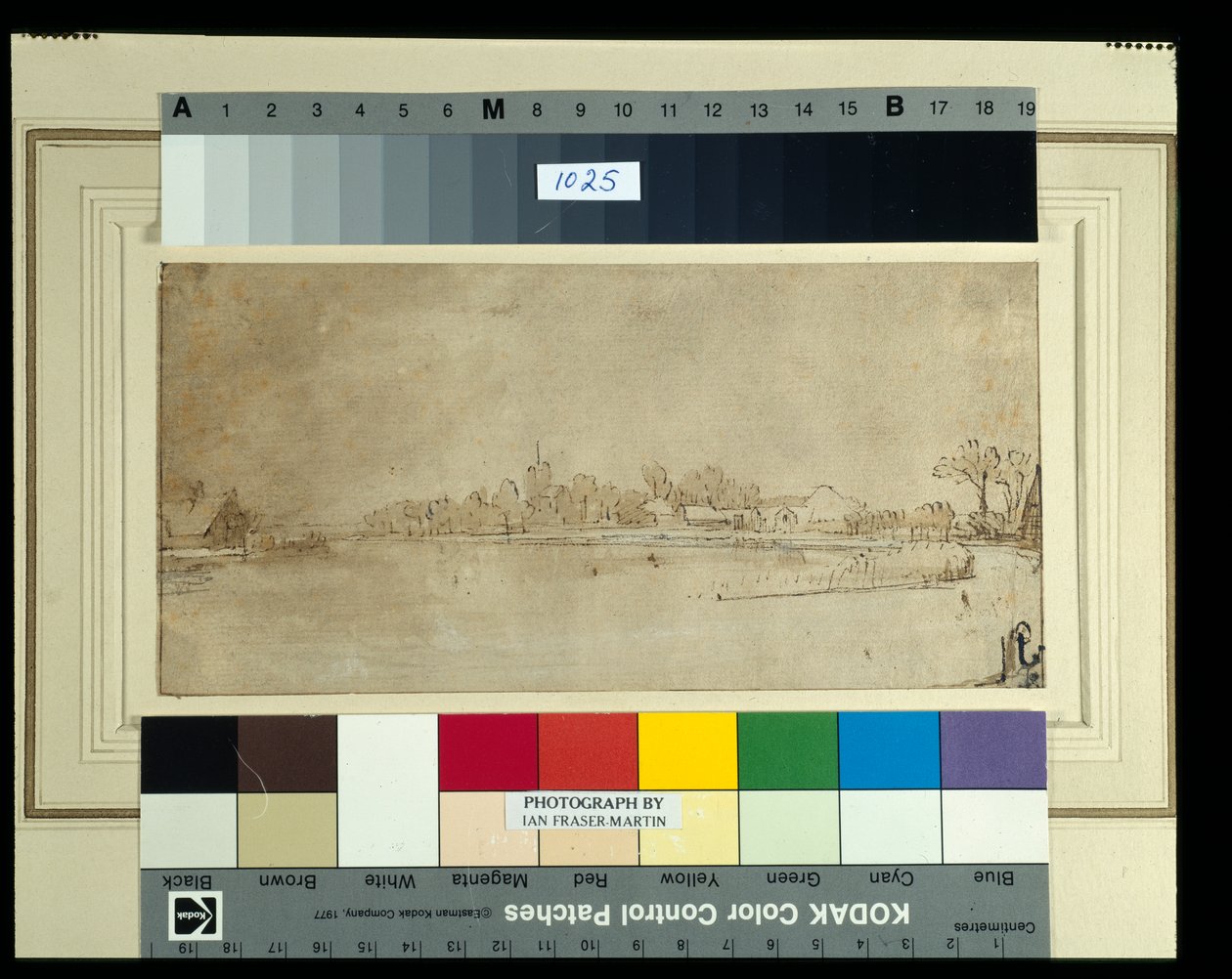 Az Amstel Kostverloren közelében, 1651-52 körül (toll és tus, mosással, papír) alkotó: Rembrandt Harmensz. van Rijn