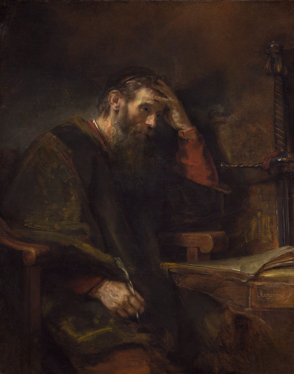 Pál apostol, 1657 körül (olaj, vászon) alkotó: Rembrandt van Rijn