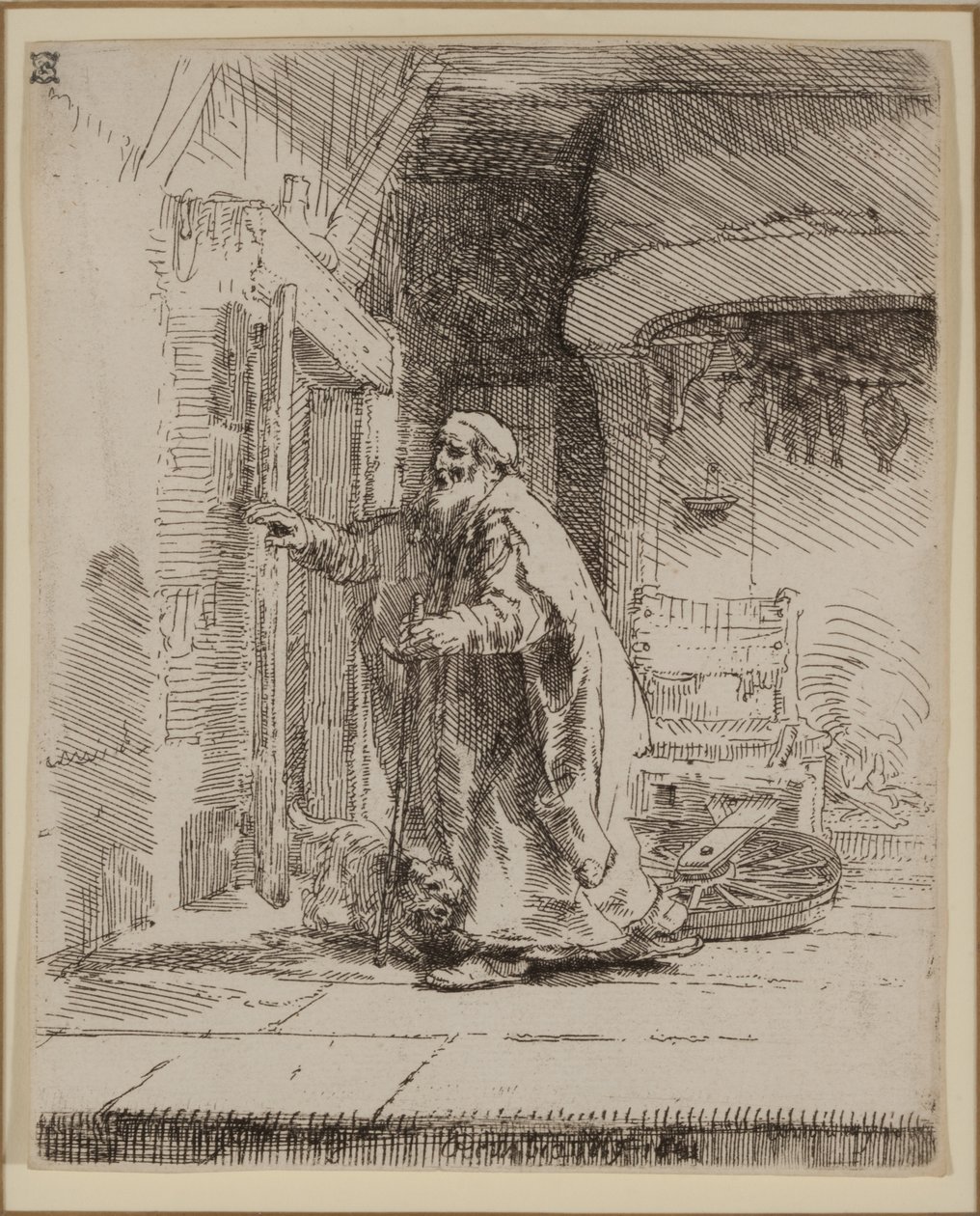 Tobit vaksága: A nagyobb tányér alkotó: Rembrandt van Rijn