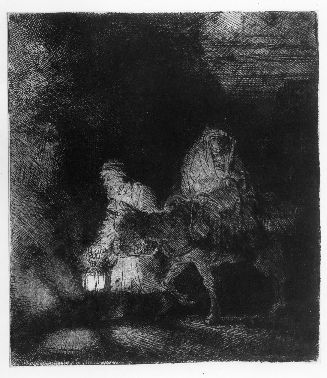 Repülés Egyiptomba alkotó: Rembrandt van Rijn