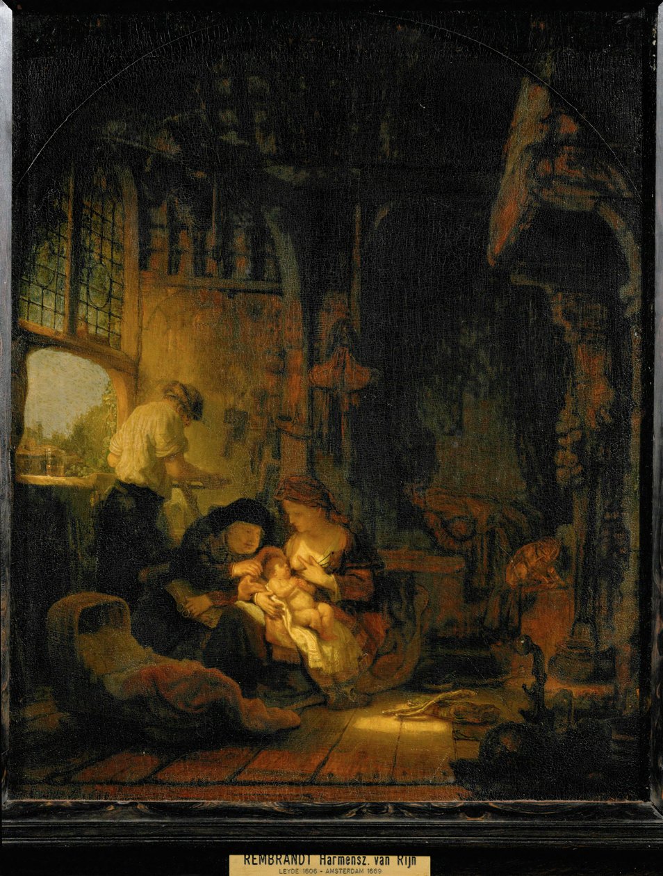A Szent Család, más néven " Az ács háza " ... alkotó: Rembrandt Harmensz. van Rijn