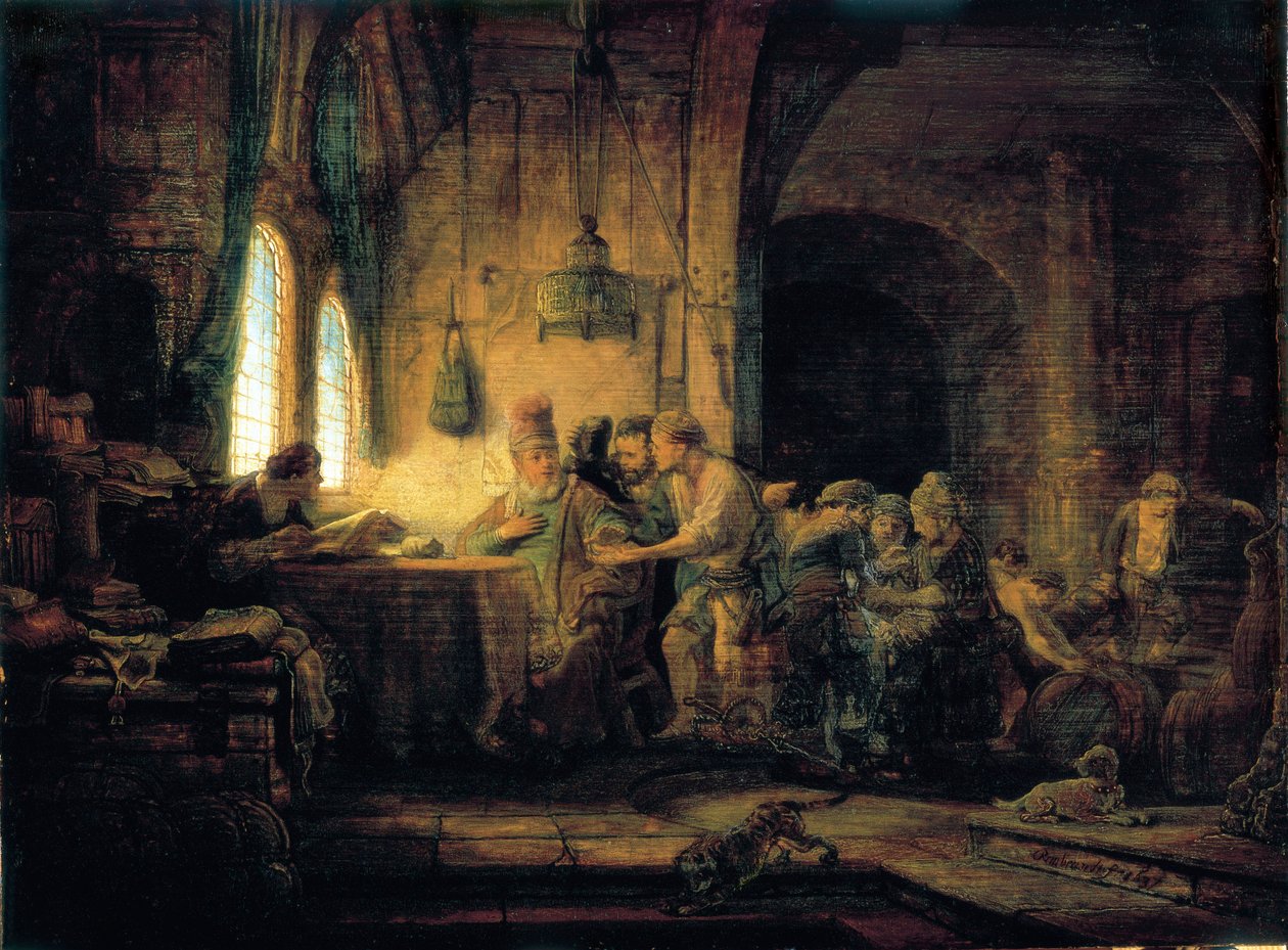 Példabeszéd a munkásokról a szőlőben – 1637 alkotó: Rembrandt van Rijn
