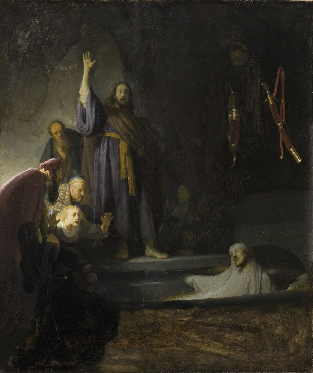 Lázár feltámasztása, 1630-1632 körül (olaj, fa) alkotó: Rembrandt van Rijn
