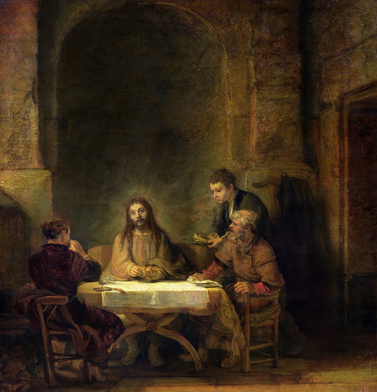 Vacsora Emmausban alkotó: Rembrandt van Rijn