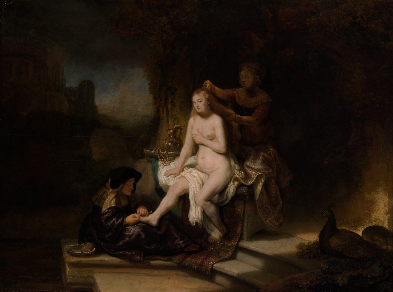 Batsabé vécéje alkotó: Rembrandt van Rijn