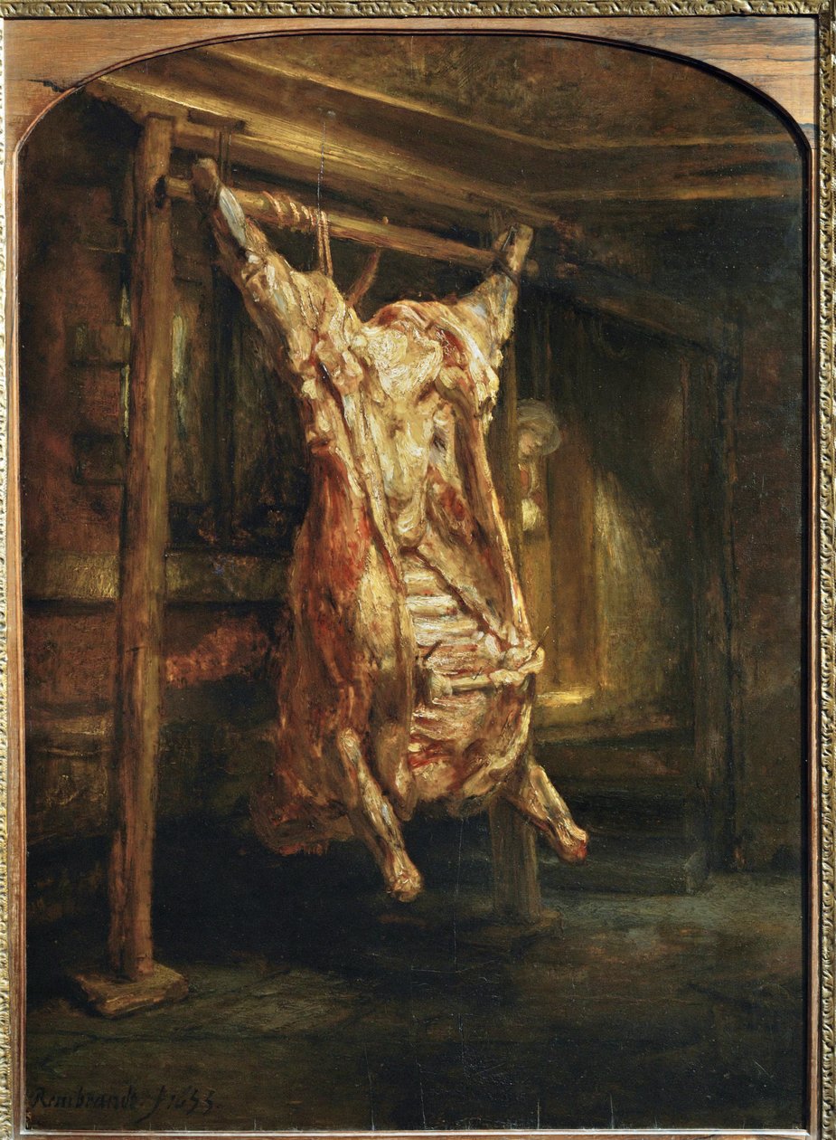 A levágott ökör ... alkotó: Rembrandt Harmensz. van Rijn