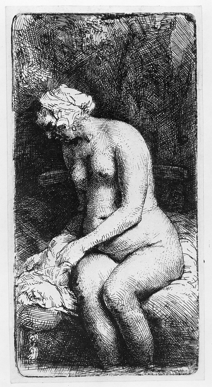 Fürdő nő alkotó: Rembrandt van Rijn