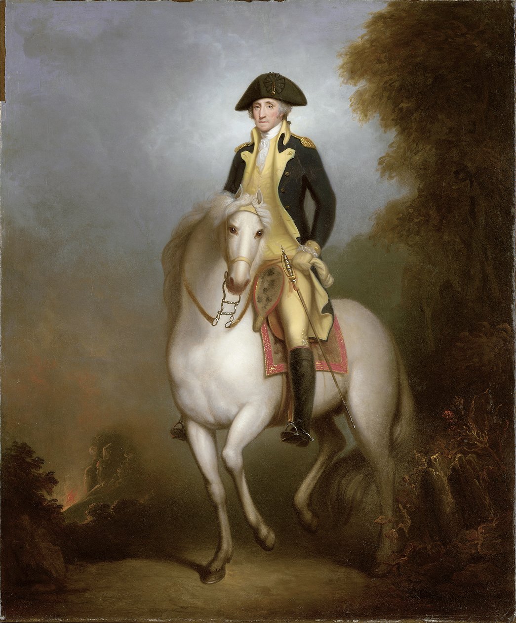 George Washington lovas portréja alkotó: Rembrandt Peale