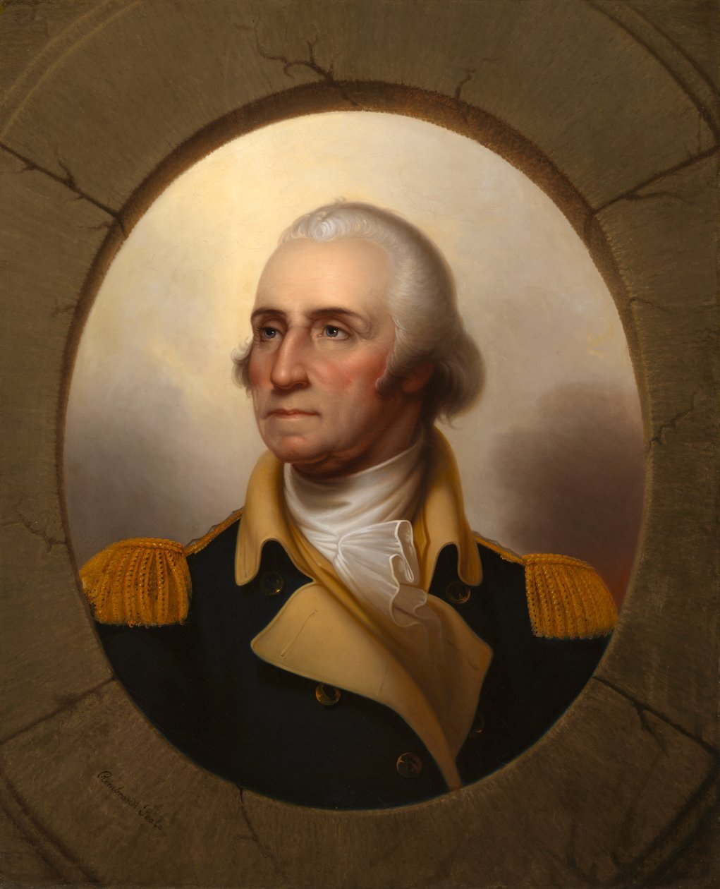 George Washington lőrés típusú, c. 1853. alkotó: Rembrandt Peale