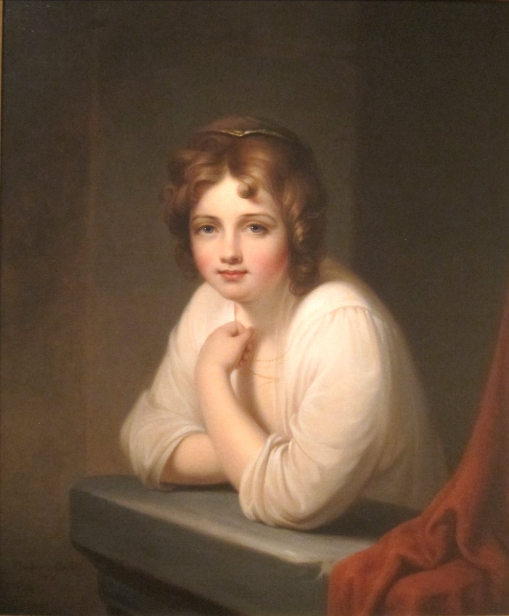 Lány az ablaknál (Rosalba Peale) alkotó: Rembrandt Peale