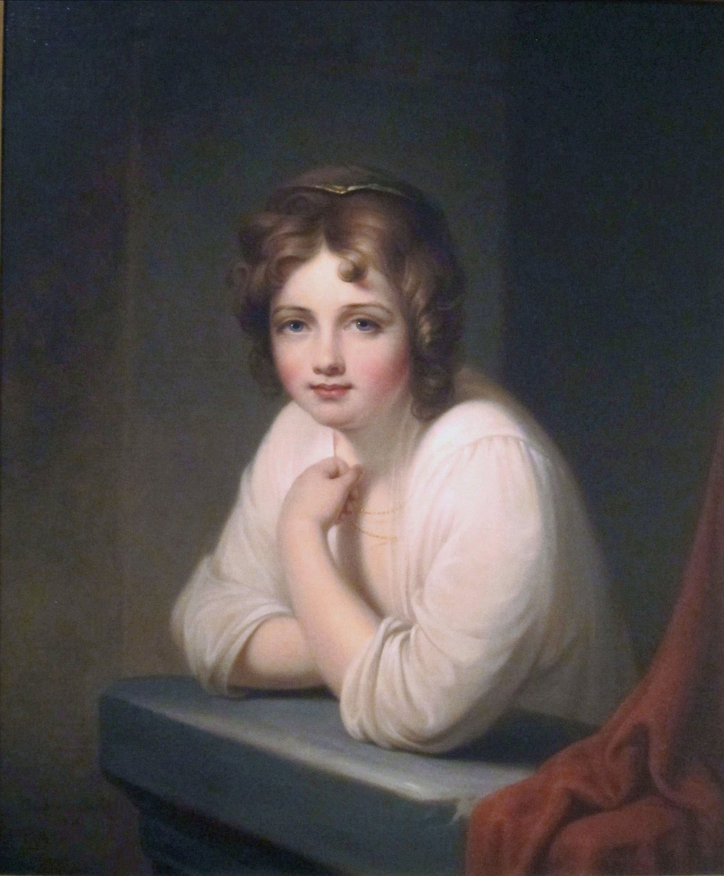 Lány az ablaknál (Rosalba Peale) alkotó: Rembrandt Peale