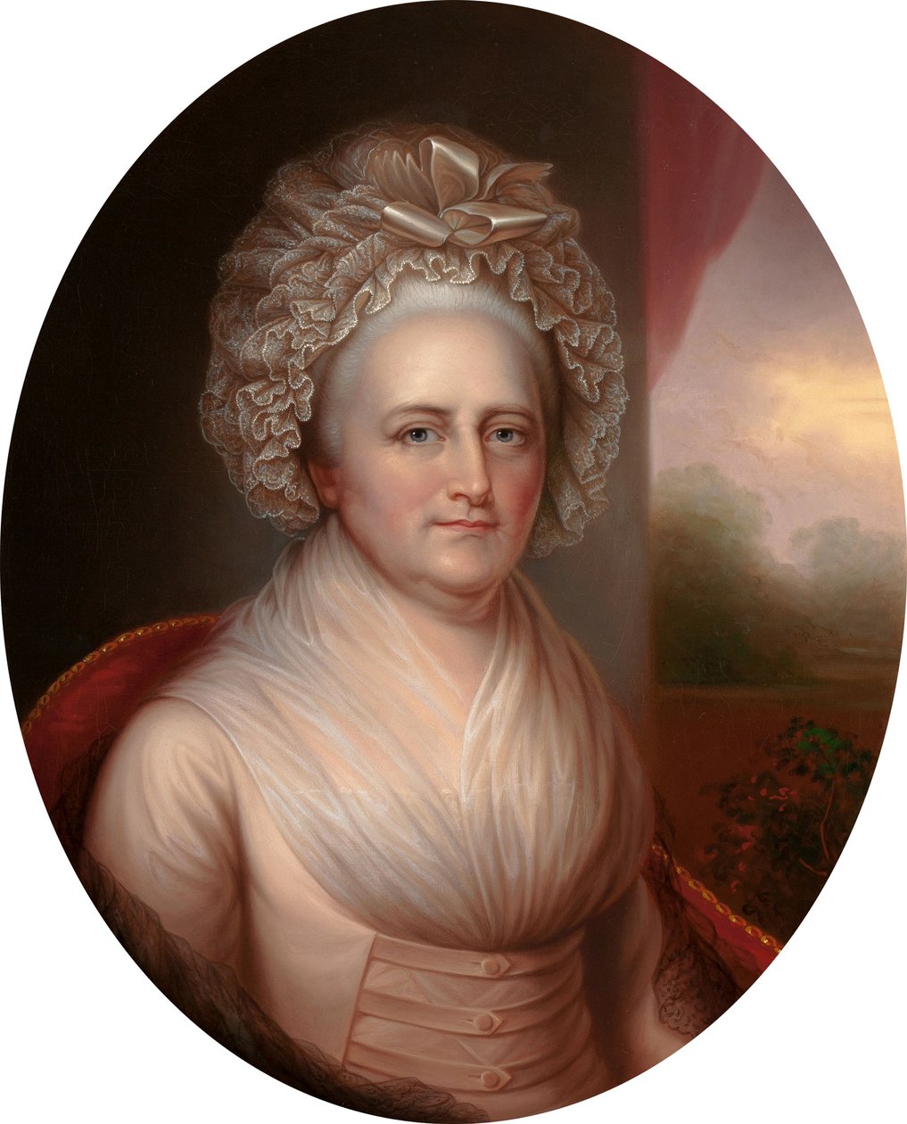 Martha Washington portréja 1731-1802 alkotó: Rembrandt Peale