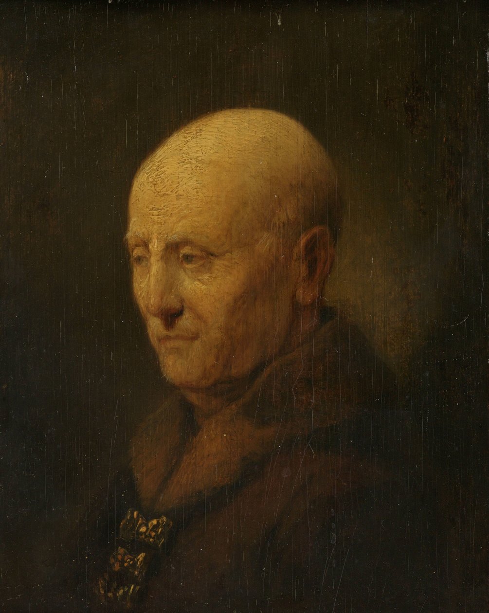 Egy férfi portréja, talán Rembrandt apja, Harmen Gerritsz van Rijn alkotó: Rembrandt van Rijn (copy after)