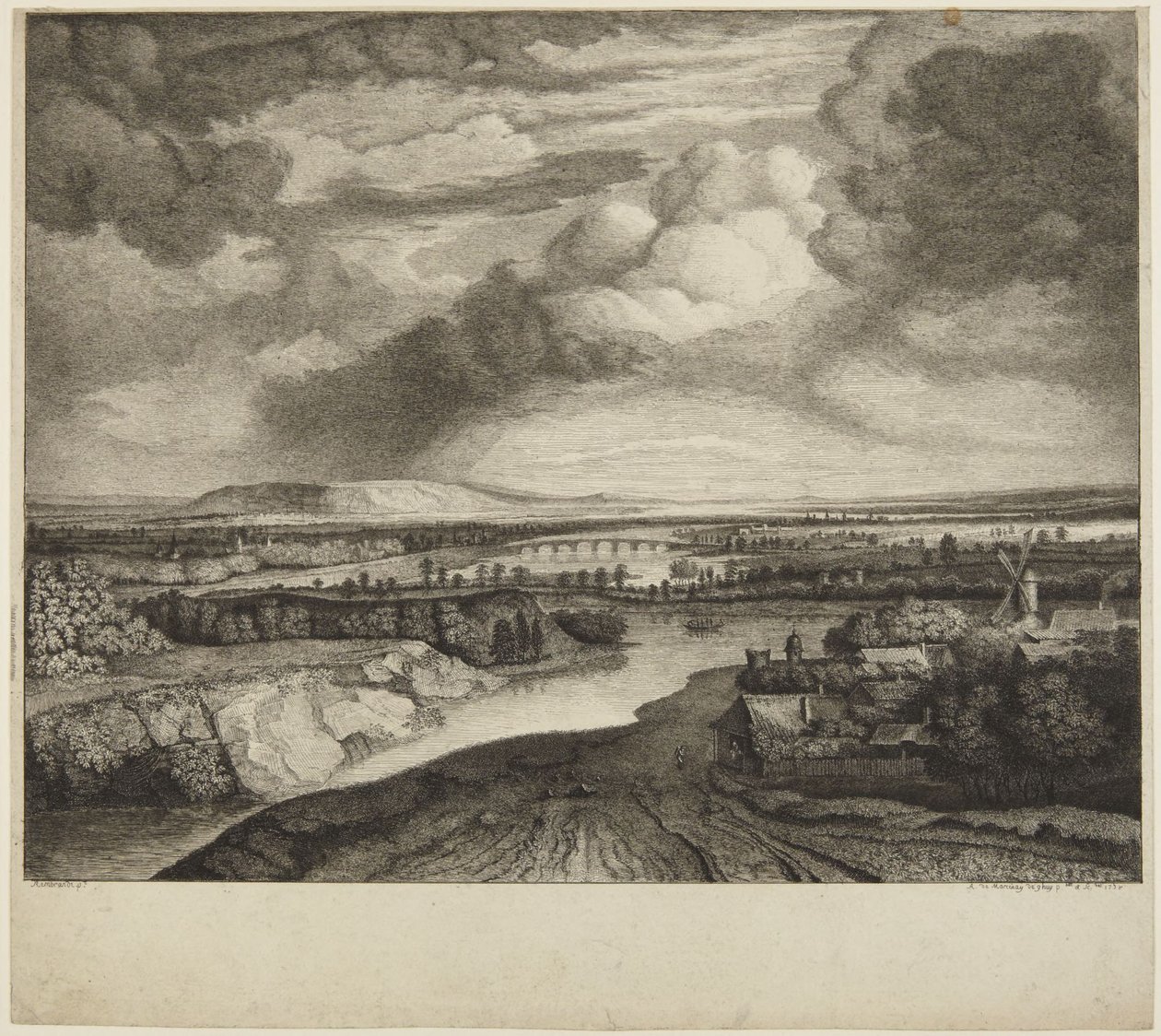 „Vihar” Rembrandt után alkotó: Rembrandt van Rijn