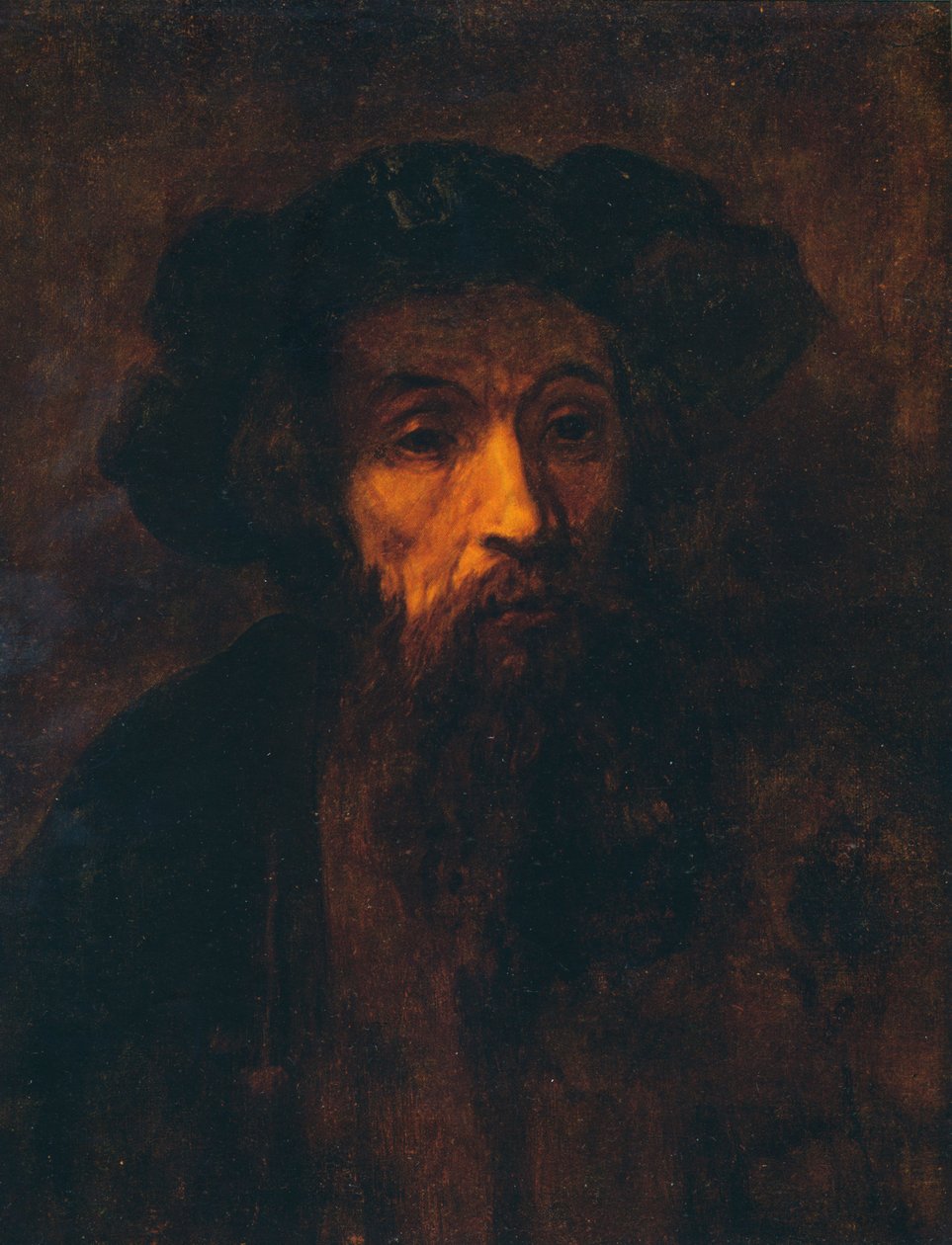 Szakállas férfi sapkában, 1657, 1903 alkotó: Rembrandt van Rijn