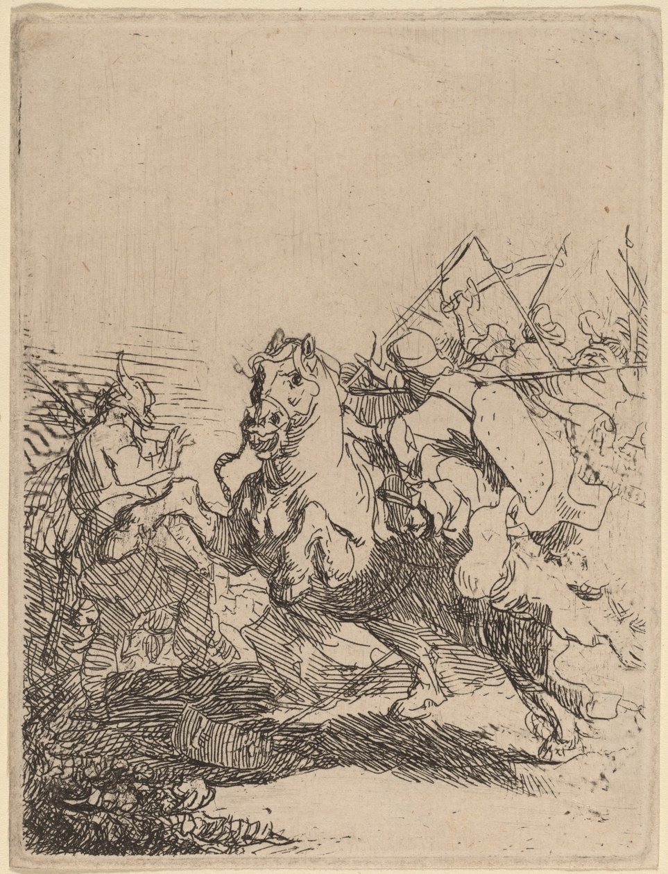 Lovassági harc alkotó: Rembrandt van Rijn