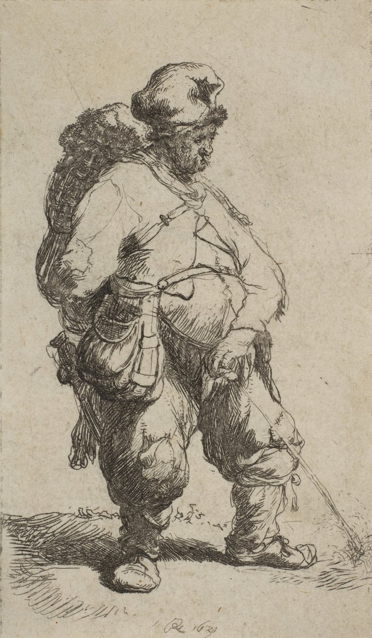 Egy ember vizet készít, 1630., 1630. alkotó: Rembrandt van Rijn