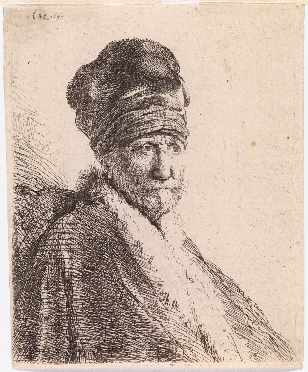 Egy turbános férfi (Rembrandt apja) alkotó: Rembrandt van Rijn