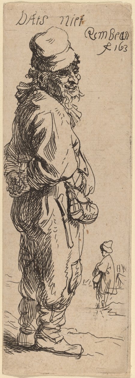 Egy paraszti válasz: Dats niet Ez nem semmi, 1634. alkotó: Rembrandt van Rijn