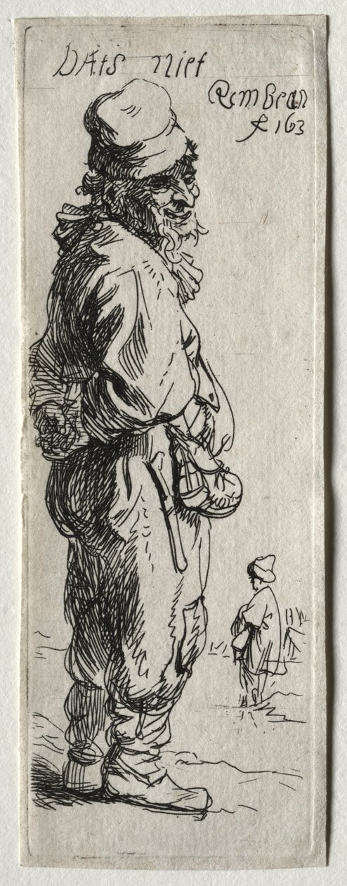 Egy paraszti válasz: ez semmi, valószínűleg 1634. alkotó: Rembrandt van Rijn