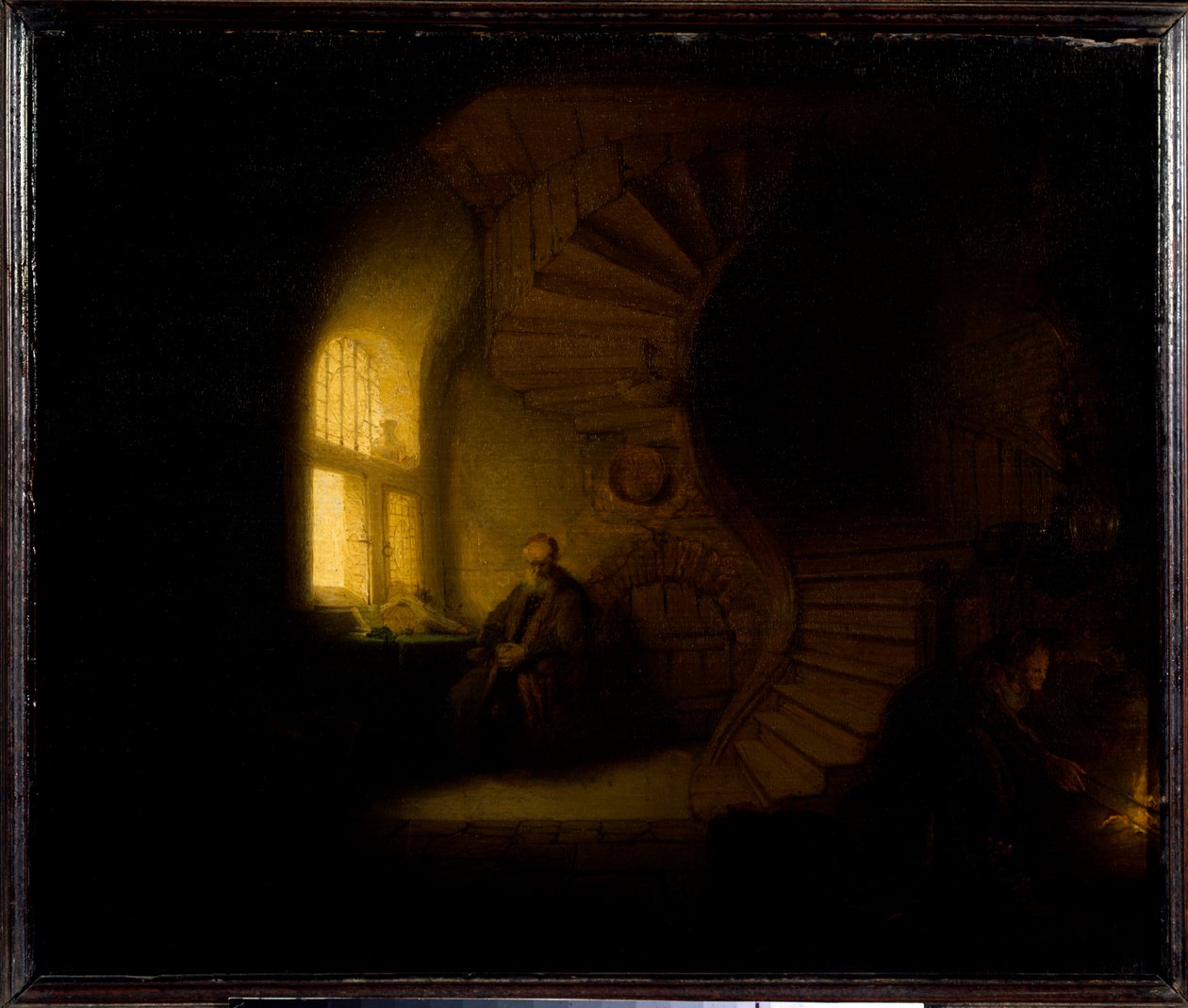 Egy filozófus a meditációban Harmenszoon van Rijn dit Rembrandt festménye (1606-1669) 1632 V. 0,28x0,34 m Párizs, Louvre Múzeum alkotó: Rembrandt van Rijn