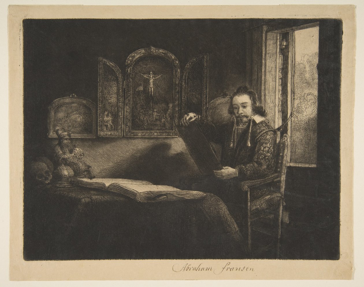 Abraham Franken, patikus, c. 1656. alkotó: Rembrandt van Rijn